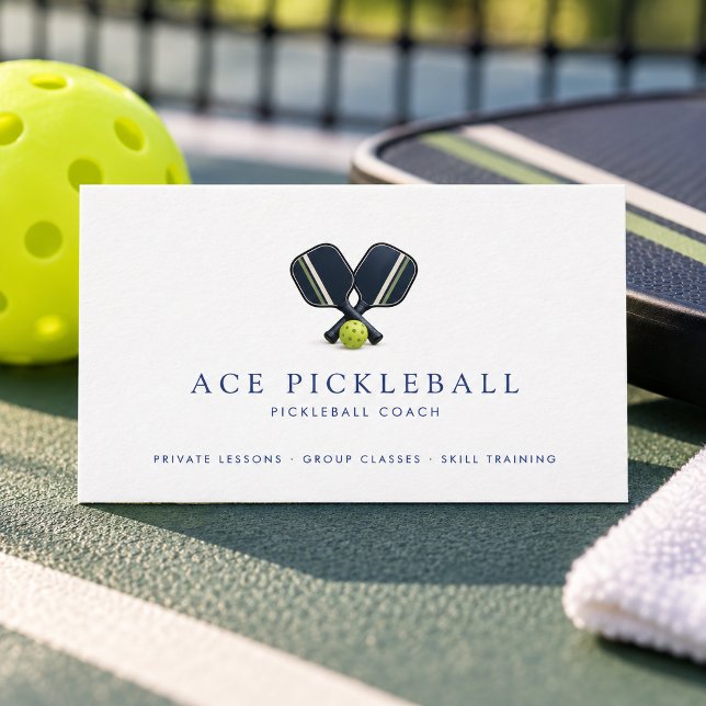Pickleball-tränare Visitkort (Skapare uppladdad)