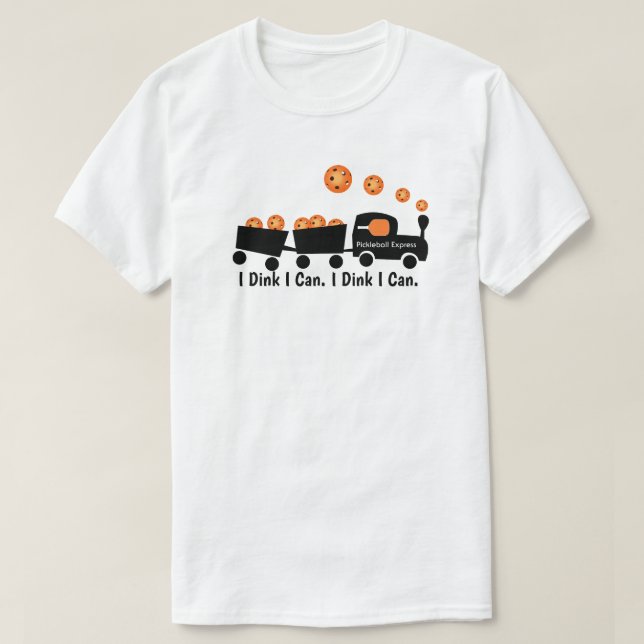 Pickleball-träning jag tror jag kan Orange Boll T Shirt (Design framsida)
