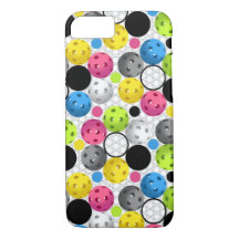 Pickleball tryck med polka dots