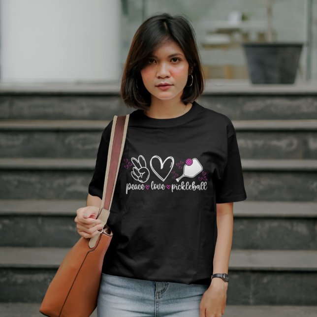 PickleBall Tshirt Locve, Peace &Pickleball T-Shirt (Skapare uppladdad)