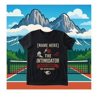 Pickleball Ungdoms-T-shirt Med Intimidator-grafik T Shirt
