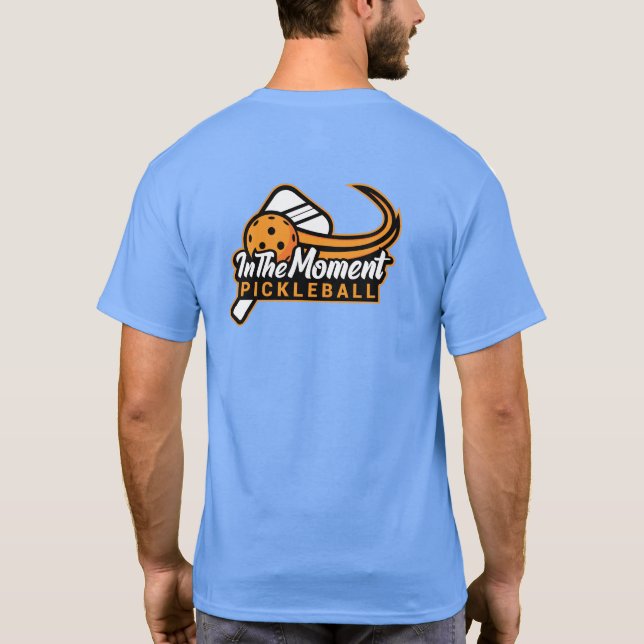 Pickleball Unisex T-Shirt Ficka & Logotyp Bak (Baksida)
