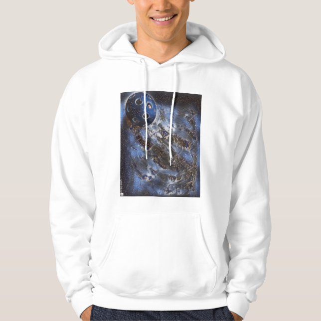 Pickleball_Universe/Galaxy-hovring  Hoodie (Framsida)
