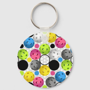 Pickleball-utskrift Nyckelring