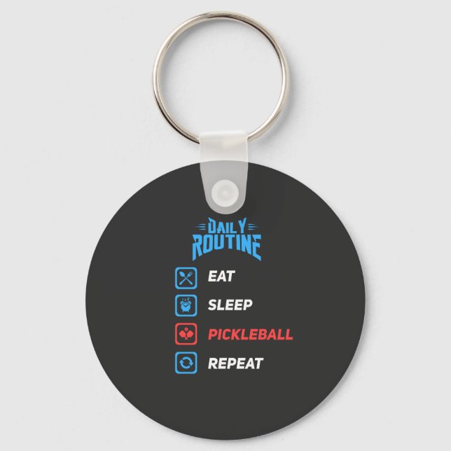 Pickleball-utveckling Nyckelring (Framsida)