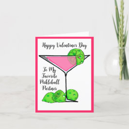Pickleball Valentine Jag älskar sättet du dinkar C Helgkort