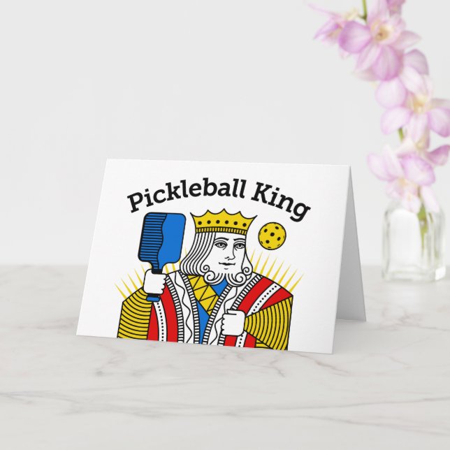 Pickleball Välkomstkort - Pickleballkung Kort (Orkide)