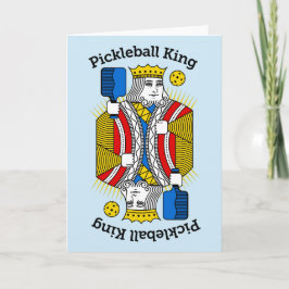 Pickleball Välkomstkort - Pickleballkung Kort