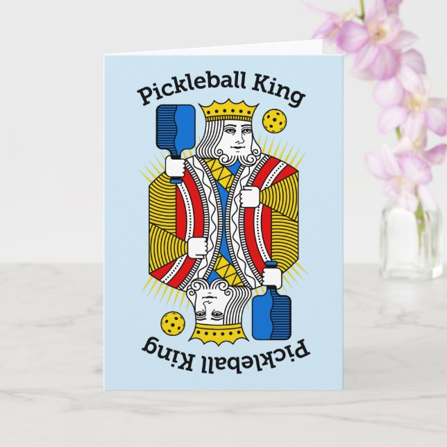 Pickleball Välkomstkort - Pickleballkung Kort (Orkide)