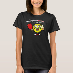 Pickleball Vanilla Soft Gult Boll Funny T Shirt