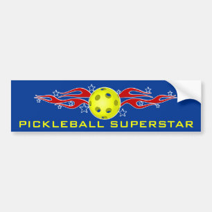 Pickleball världsstjärnabildekal bildekal