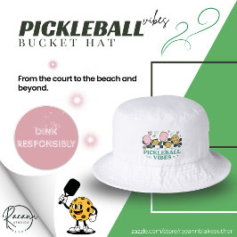 Pickleball Vibes Classic Bucket Hatt Keps
