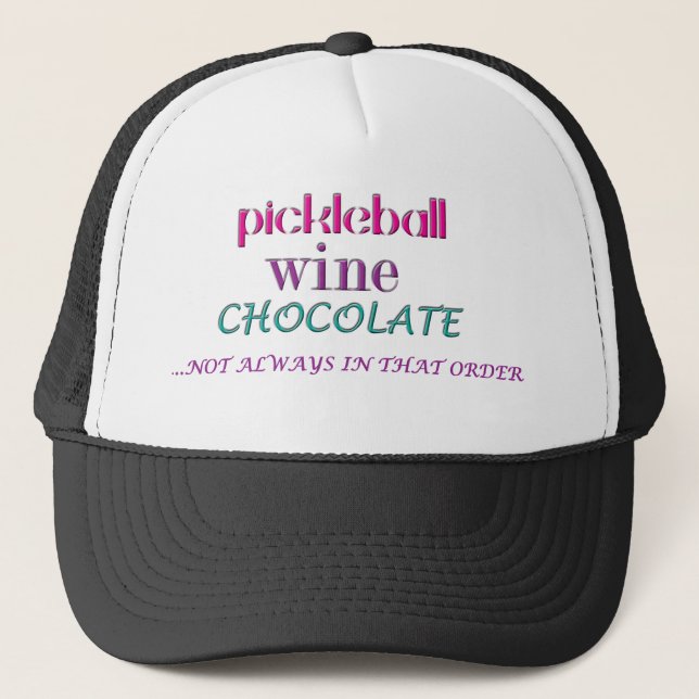 PICKLEBALL VIN CHOC-upprepning Keps (Framsida)