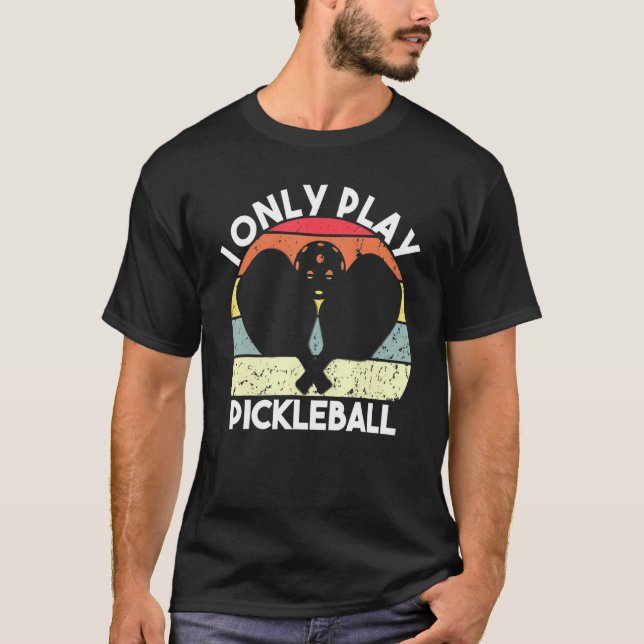 Pickleball-Vintagar, Paddar och polymerer T Shirt (Framsida)