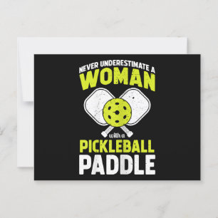 Pickleball Woman Funny Pickleball Player-gåva Vykort