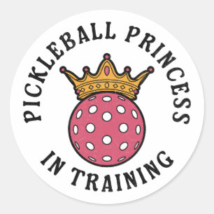 Pickleball Women Funny Runt Klistermärke