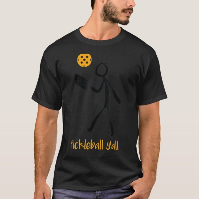 Pickleball Yall Paddleball Player Paddle Men Women T Shirt (Framsida)