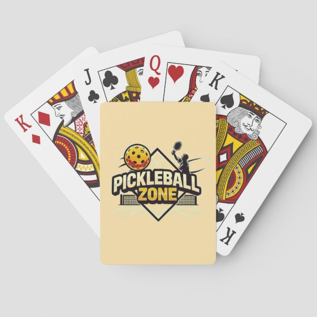 Pickleball Zon - Perfekt för passionerade spelare Casinokort (Baksidan)