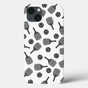Pickleballbollar och paddlar iPhone-fodral