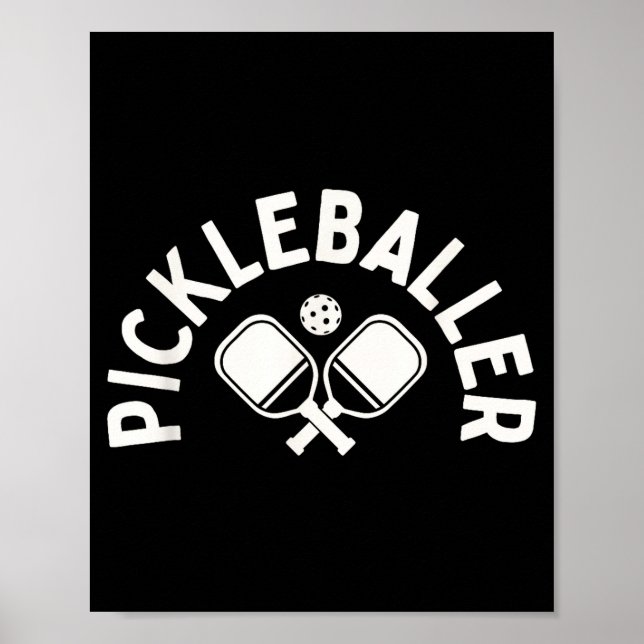 Pickleballer pickleball-spel för kvinnor  poster (Framsidan)