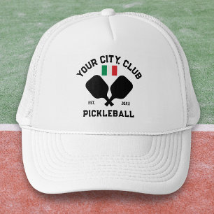 Pickleballklubb Italienska Flagga Pickler Present Keps