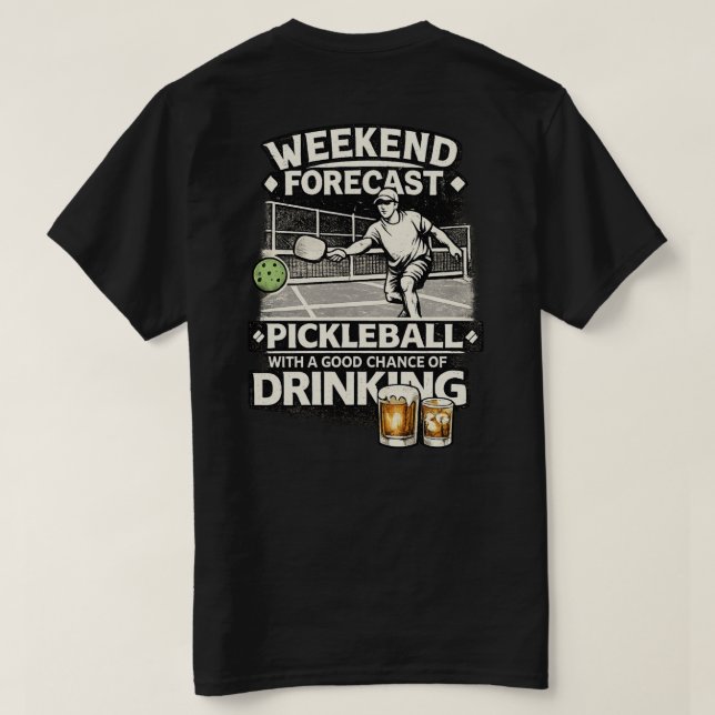 Pickleballklubb  t shirt (Design baksida)