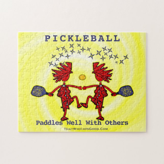 Pickleballl Paddles well with other Jigszle Puzzle Pussel (Horisontell)