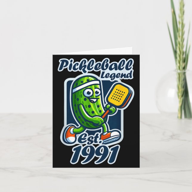 Pickleballlegend etablerad 1991 retro 35:e kort (Framsida)