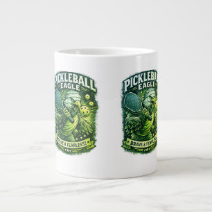 Pickleballörn Vintage Retro T-shirt – Modig & Rädd Jumbo Mugg