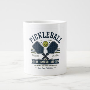 Pickleballörn Vintage Retro T-shirt – Modig & Rädd Jumbo Mugg