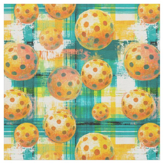 Pickleballrutig fält tyg (Närbild)