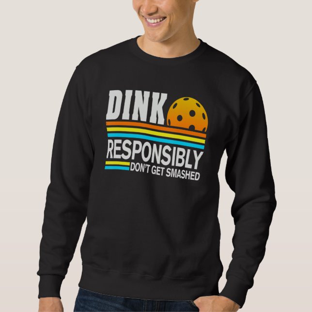Pickleballspelare Dinka Ansvarigt Inte Få Smash Lång Ärmad Tröja (Framsida)