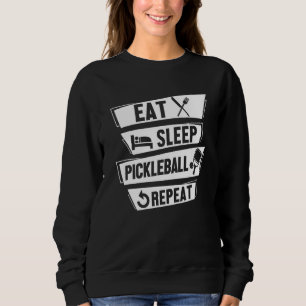 Pickleballspelare Paddle Boll Äta Sova Pickleball T Shirt
