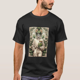 Pickledrottning Skalle Skelett Art Nouveau Dill Gu T Shirt