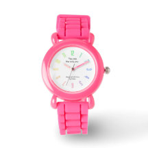 PickleKids™ "Du är den enda du" Rosa Watch