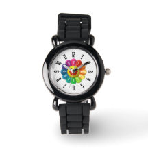 PickleKids™ Rainbow Flower Kids Black Watch