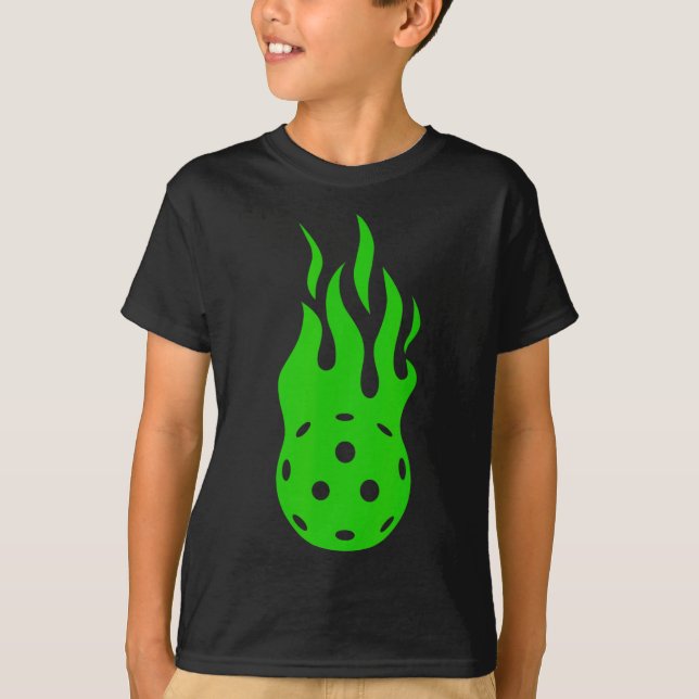Picklell Flame - Paddlell Tennis Pickleller Pickle T Shirt (Framsida)