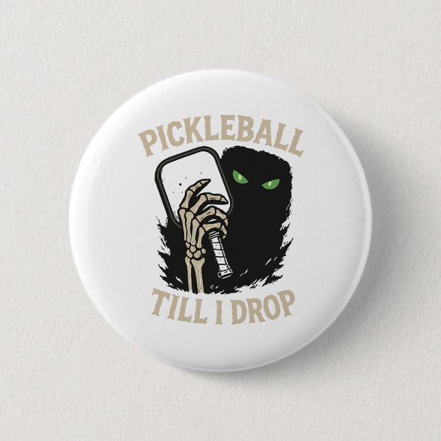 Picklell till jag Drop Funny Halloween Skeleton De Knapp (Framsida)