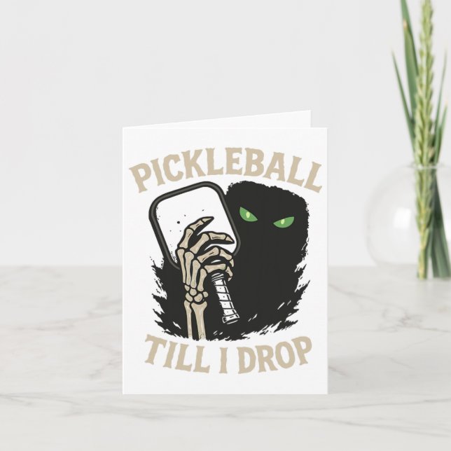 Picklell till jag Drop Funny Halloween Skeleton De Kort (Framsida)