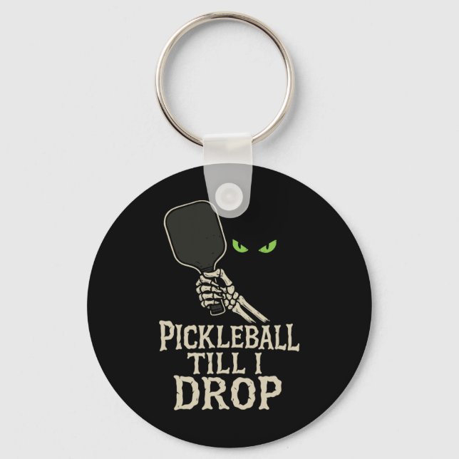 Picklell till jag Drop Skeleton Hand Halloween Des Nyckelring (Framsida)