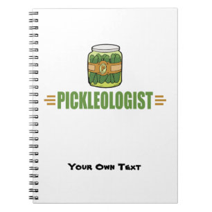 PICKLEOLOGIST Funny Pickle Älskare Anteckningsbok