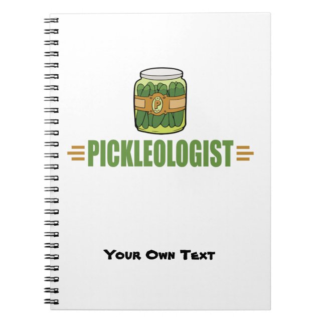 PICKLEOLOGIST Funny Pickle Älskare Anteckningsbok (Framsidan)