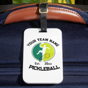 Pickler-Anpassningsbarna för White Pickleball Klub Bagagebricka