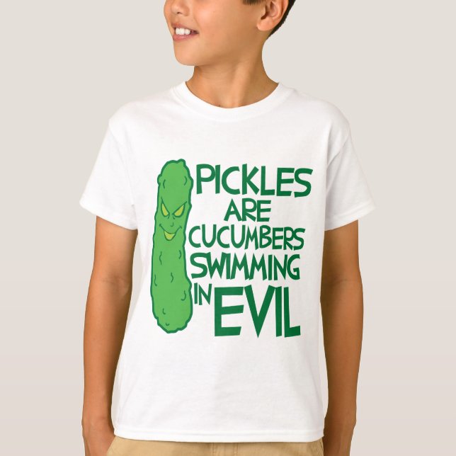 Pickles är ondska tee shirt (Framsida)