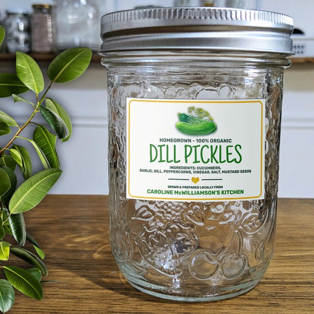 Pickles Canned Food Label Mat Etiketter (Skapare uppladdad)
