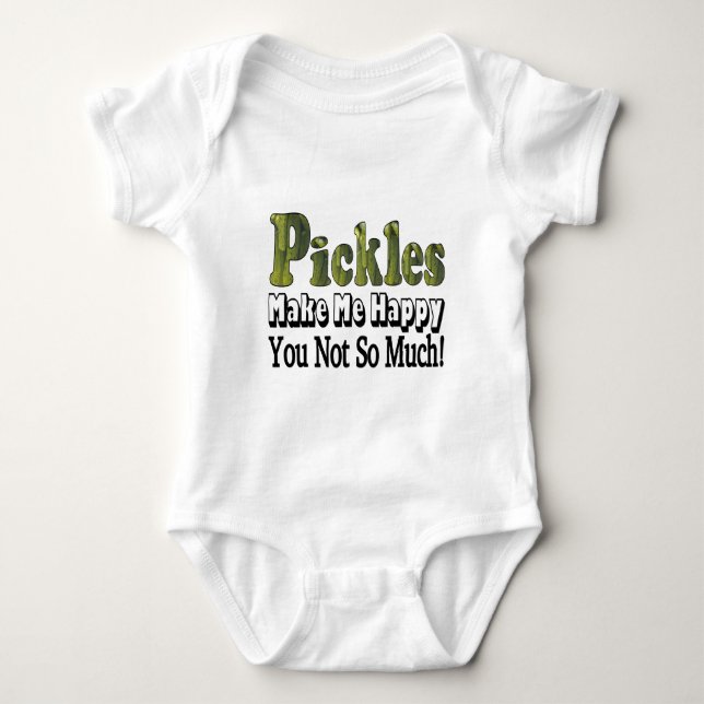 Pickles gör mig glad t shirt (Framsida)