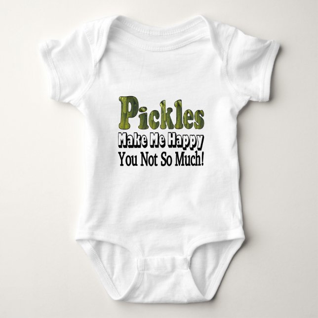 Pickles gör mig Lycklig T Shirt (Framsida)