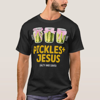 Pickles Jesus Salta Och Räddade Roliga Jesus Pickl T Shirt