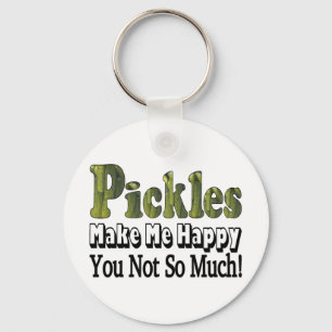 Pickles Make Me Happy Nyckelring
