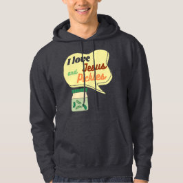 Pickles och Jesus Religiösa Hoodie